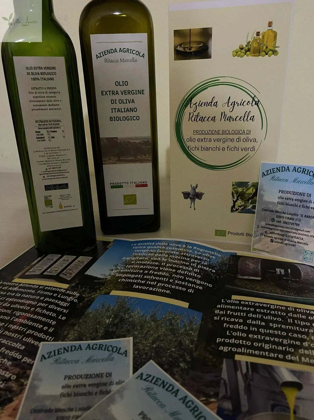 Bio Olivenöl Extra Vergine di Ritacca in Flasche, kaltgepresst, biologisch angebautes Öl aus Kalabrien.