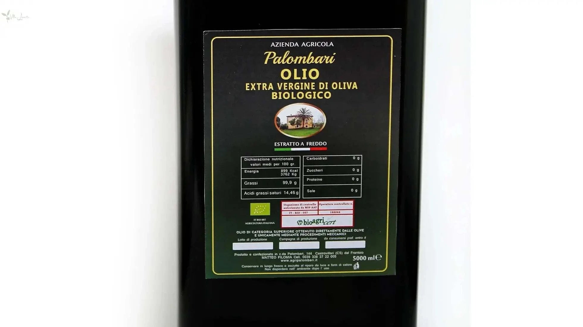 Palombari Bio Olivenöl Extra Vergine Azienda Palombari